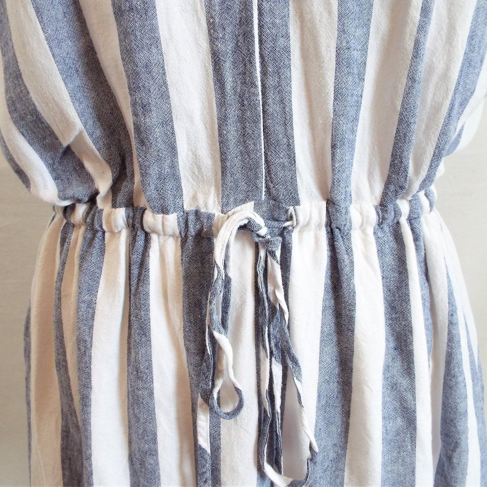 Rails Wren Seattle Linen Blend Blue & White V-Nec… - image 7